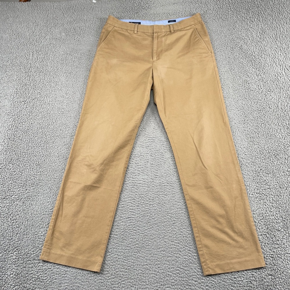 J. Crew Pants Mens 34x34 Tan Bedford Straight Leg Cotton Chino Trousers 29108